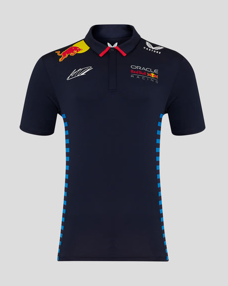 Red Bull camiseta cuello polo, Castore, Max Verstappen, azul