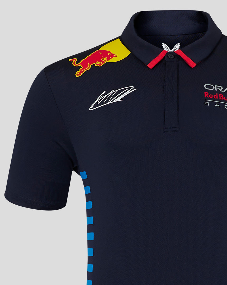 Red Bull camiseta cuello polo, Castore, Max Verstappen, azul - FansBRANDS®
