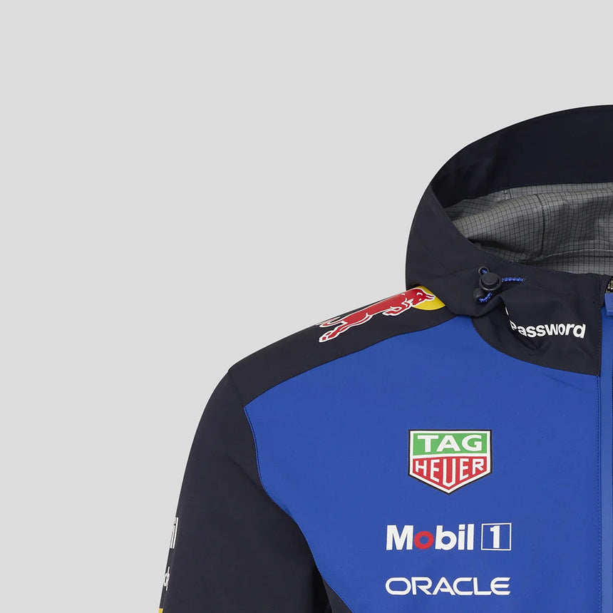 Chaqueta impermeable Red Bull, equipo, azul