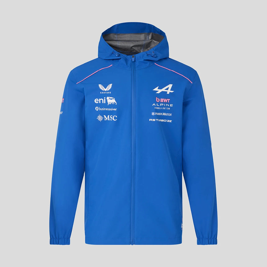 Chaqueta de lluvia Alpine, equipo, azul