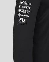 Sudadera Haas F1, cremallera de 1/4, equipo, negra