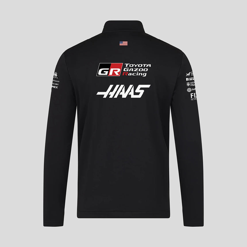 Chaqueta softshell del equipo Haas F1, negra