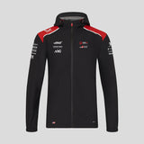 Chaqueta impermeable Haas F1, equipo, negra