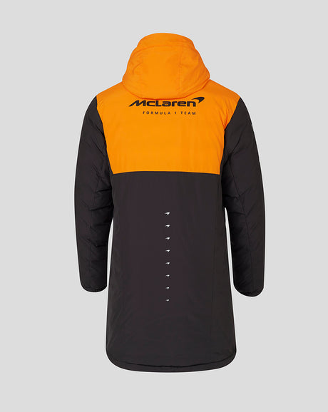 McLaren chaqueta, Castore, equipo, Longline, acolchado, gris, 2024
