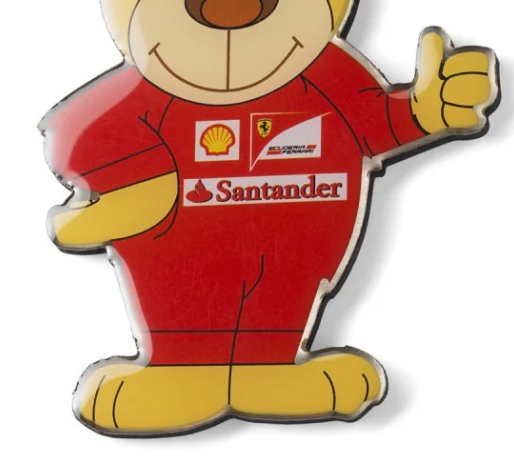 Refrigerator Magnet, Ferrari Bear, Unisex, Red, 2016