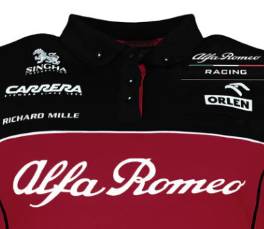 Alfa Romeo Mujeres Camiseta con cuello, Equipo, rojo, 2020