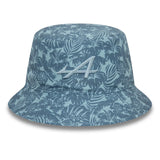 Gorro de pescador alpino, New Era, floral, azul