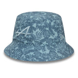 Gorro de pescador alpino, New Era, floral, azul