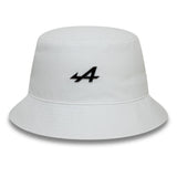 Gorro de pescador alpino, New Era, placa de metal, blanco