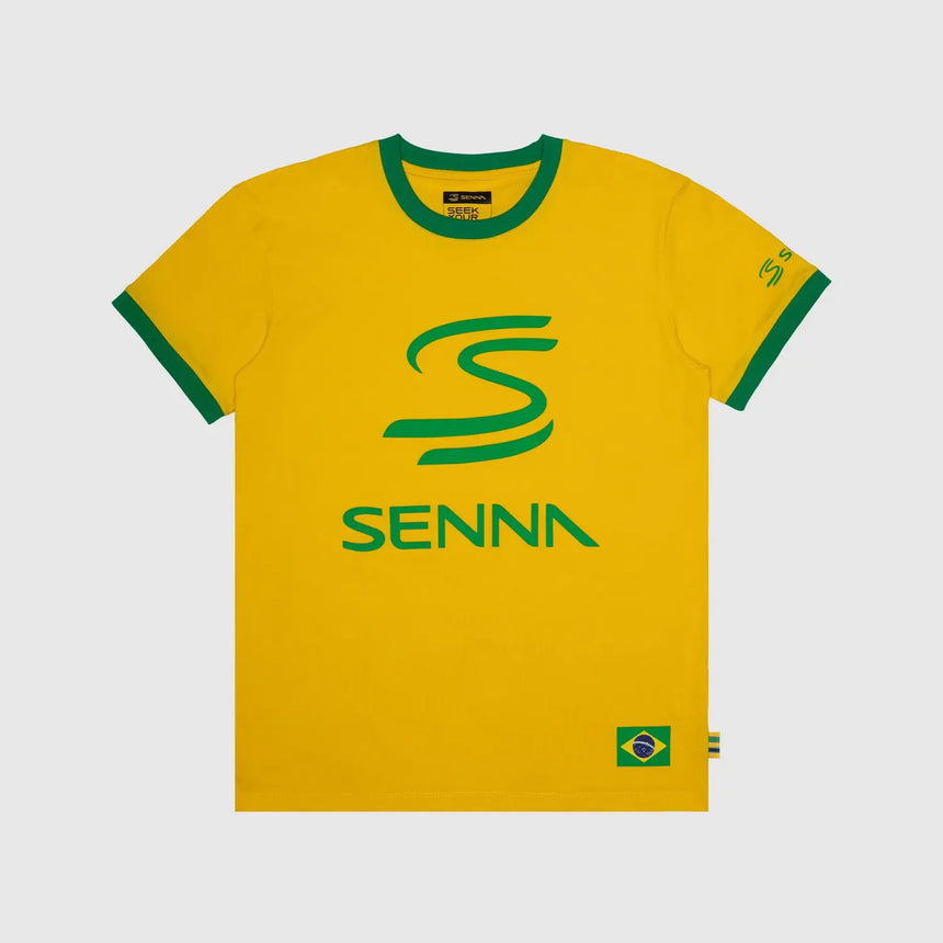 Ayrton Senna camiseta, legado, amarilla