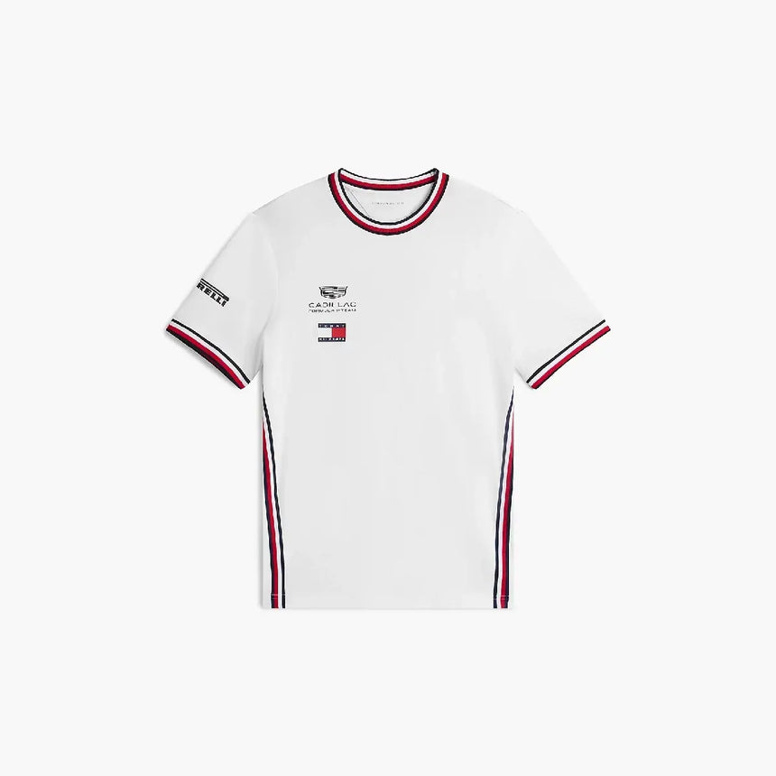 Cadillac F1 camiseta, equipo, Tommy Hilfiger, blanca, 2026