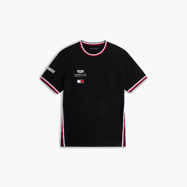 Cadillac F1 camiseta, equipo, Tommy Hilfiger, negra, 2026