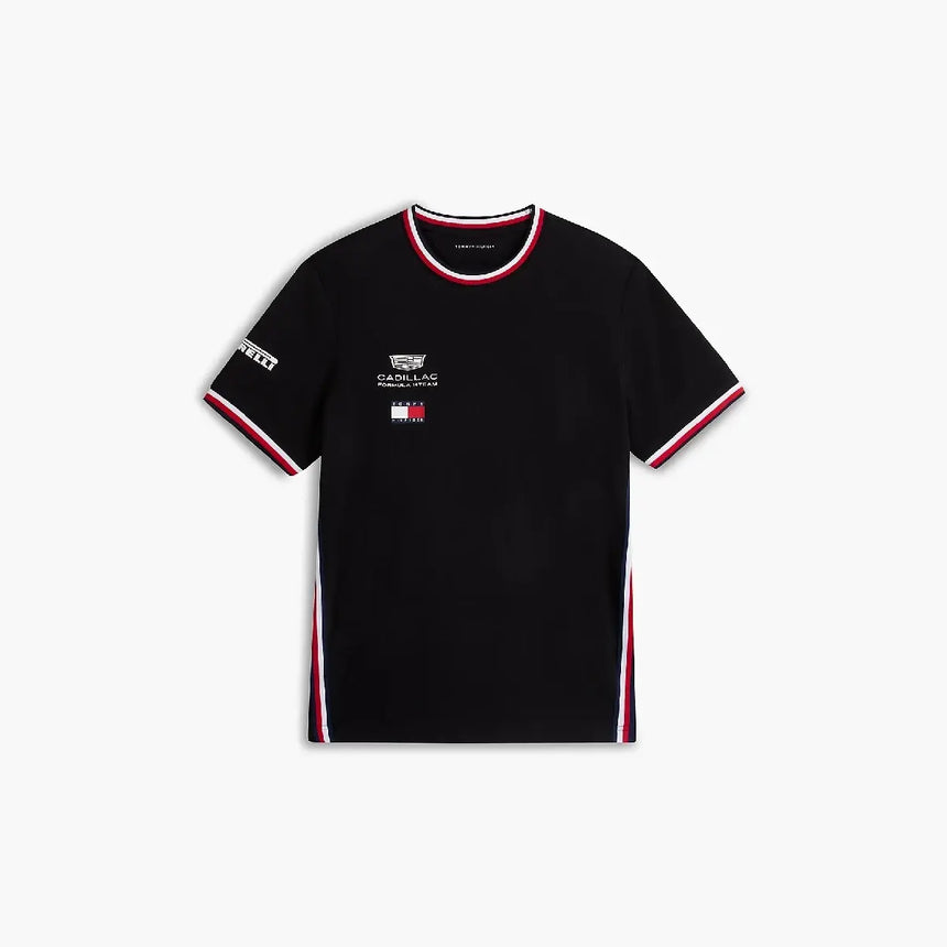 Cadillac F1 camiseta, equipo, Tommy Hilfiger, negra, 2026