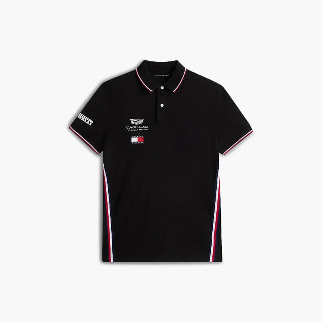 Cadillac F1 póló, equipo, Tommy Hilfiger, negro, 2026
