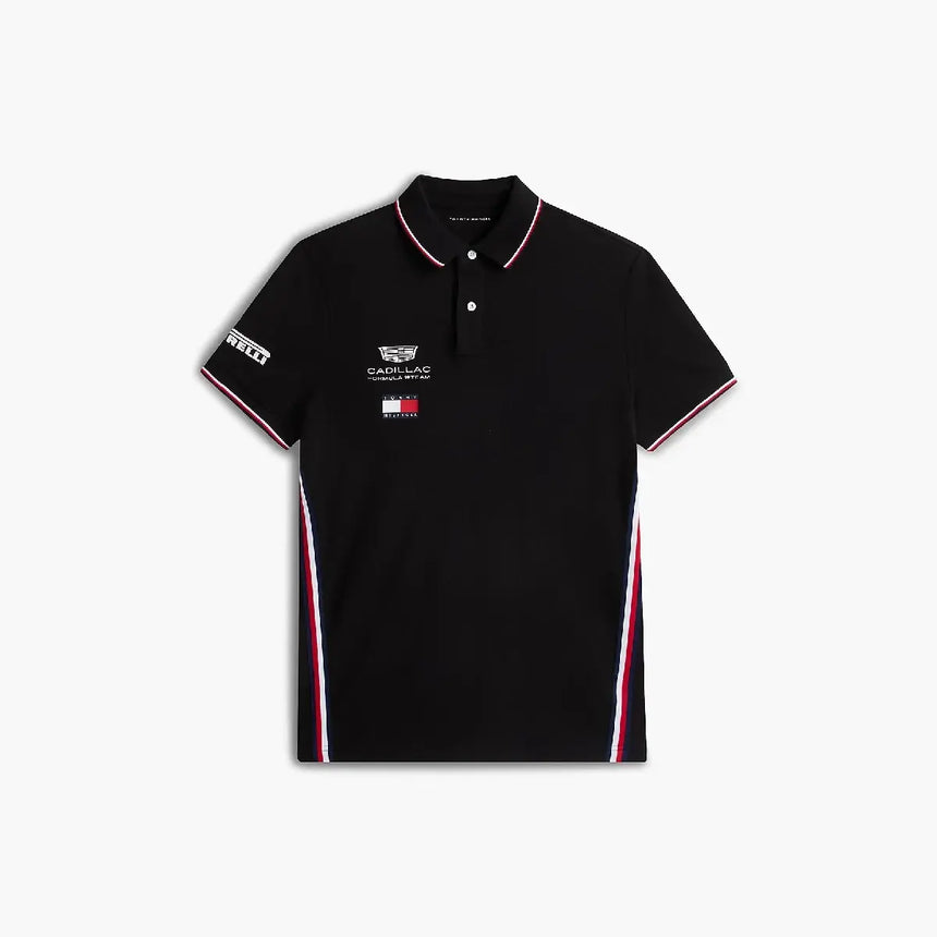 Cadillac F1 póló, equipo, Tommy Hilfiger, negro, 2026