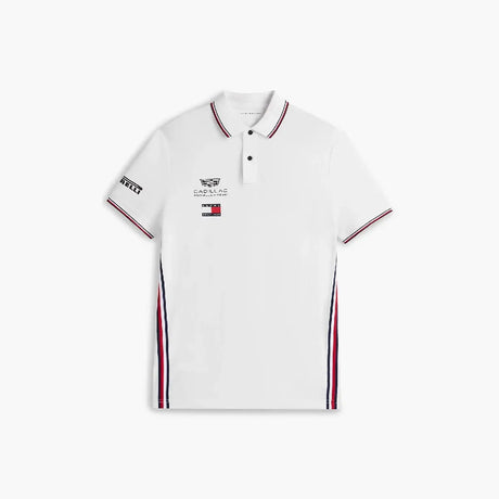 Cadillac F1 polo, equipo, Tommy Hilfiger, blanco, 2026