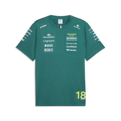 Camiseta Aston Martin, Lance Stroll, equipo, Puma, verde, 2026