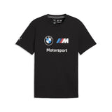 Camiseta BMW MMS, essential, BMW, logotipo, negra