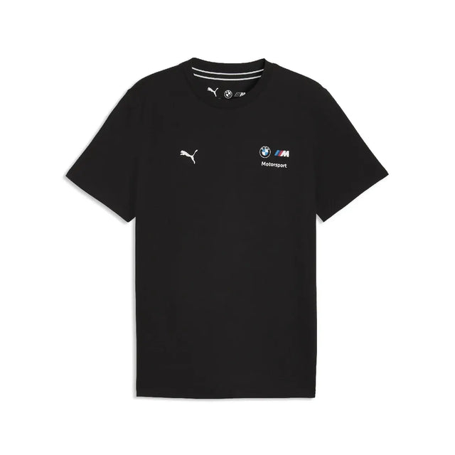 Camiseta BMW MMS, essential, logo BMW MMS, negra