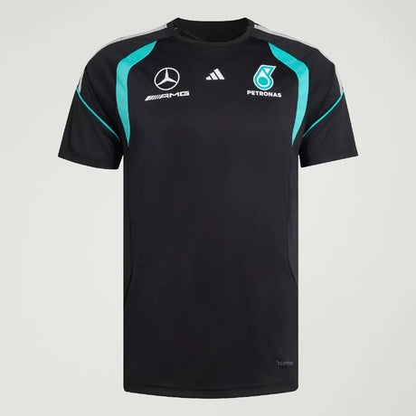 Camiseta Mercedes, equipo, mecánicos, adidas, negra, 2026