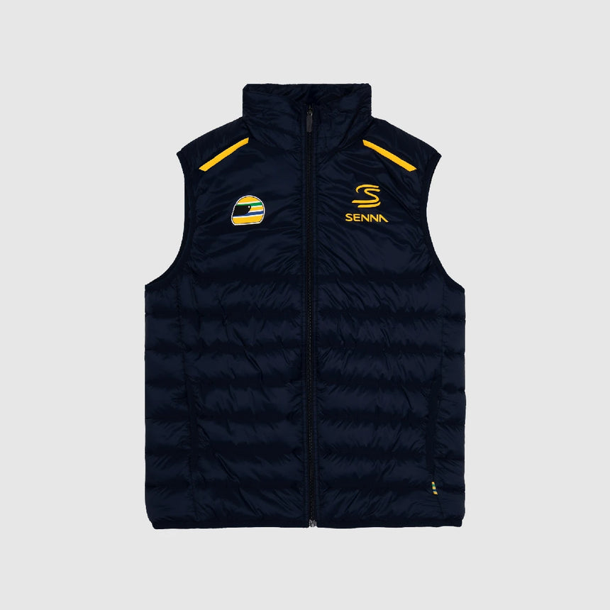 Chaleco Ayrton Senna, azul