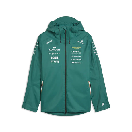 Chaqueta de lluvia Aston Martin, equipo, Puma, verde, 2026