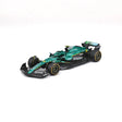Coche de modelo Aston Martin, AMR25, bburago, #14 Fernando Alonso, verde
