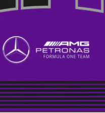 Mercedes Lewis Hamilton 90X120 bandera, púrpura