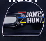 Brooch, James Hunt Helmet 1976, 2019, Black