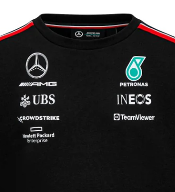 Mercedes Team, Long Fingers, Black, 2023