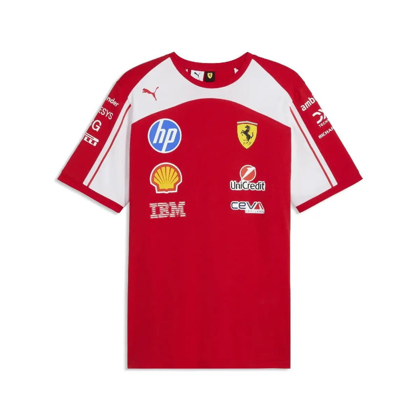 Ferrari camiseta, equipo, roja