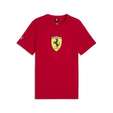 Ferrari camiseta, escudo colorido, rojo