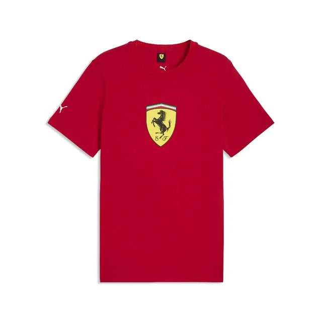 Ferrari camiseta, escudo colorido, rojo