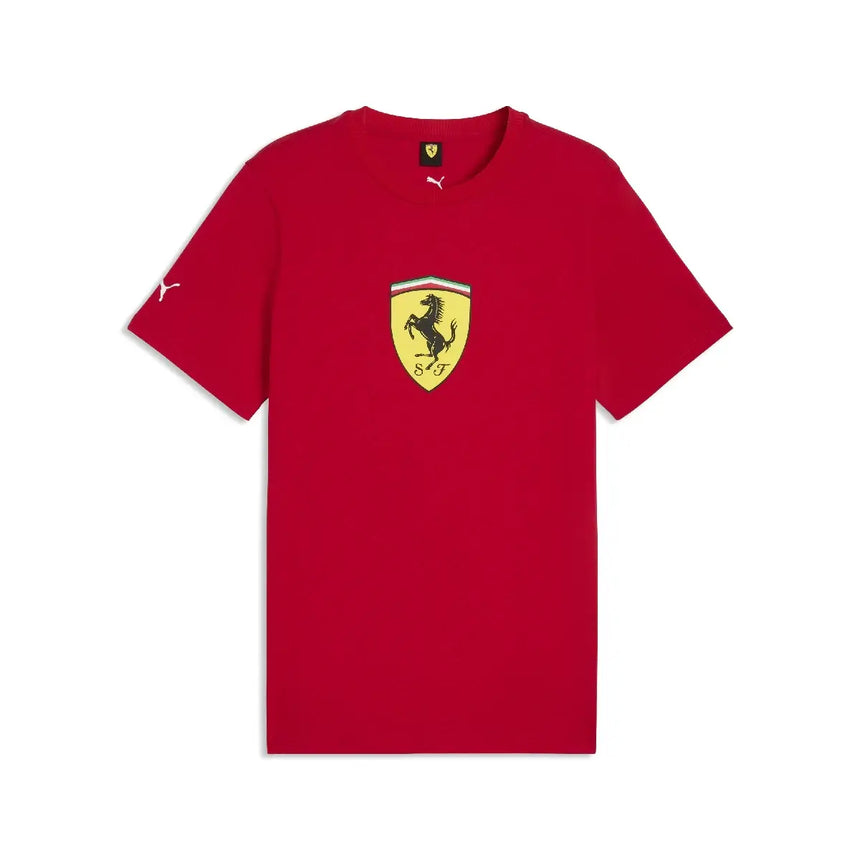 Ferrari camiseta, escudo colorido, rojo