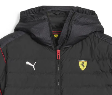 Ferrari Acolchado Chaqueta, Puma, Race MT7 Ecolite, Negro