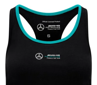 Chaleco Mercedes Racerback, Mujer, Negro