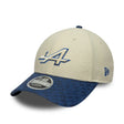 Gorra Alpine, herencia, 9FORTY, New Era, blanca