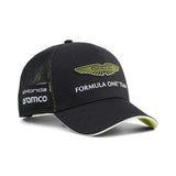 Gorra Aston Martin, equipo, Lance Stroll, Puma, negra, 2026