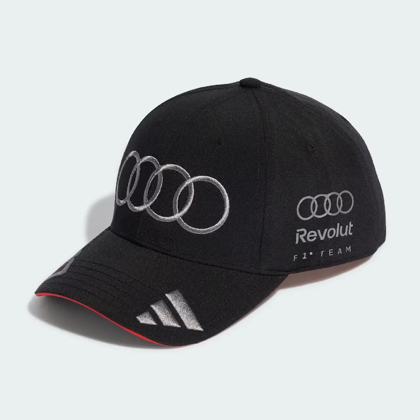 Gorra Audi adidas, equipo, Nico Hülkenberg, negra, 2026
