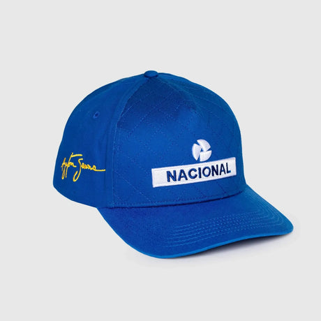 Gorra Ayrton Senna, nacional, acolchada, azul