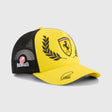 Gorra Ferrari, Lewis Hamilton, trucker, Edición Especial Silverstone, Puma, Amarillo, 2026