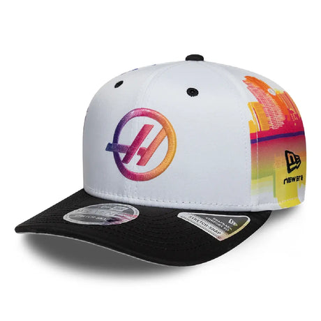 Gorra Haas F1, 9SEVENTY, New Era, Edición Especial Miami, blanca, 2026