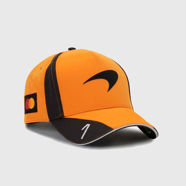 Gorra McLaren, equipo, Lando Norris, Puma, niño, papaya