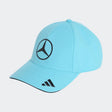 Gorra Mercedes, equipo, adidas, George Russell, azul