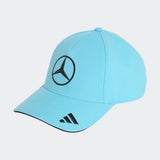 Gorra Mercedes, equipo, adidas, George Russell, azul
