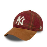 Gorra New York Yankees, ante loden, New Era, 9TWENTY, marrón