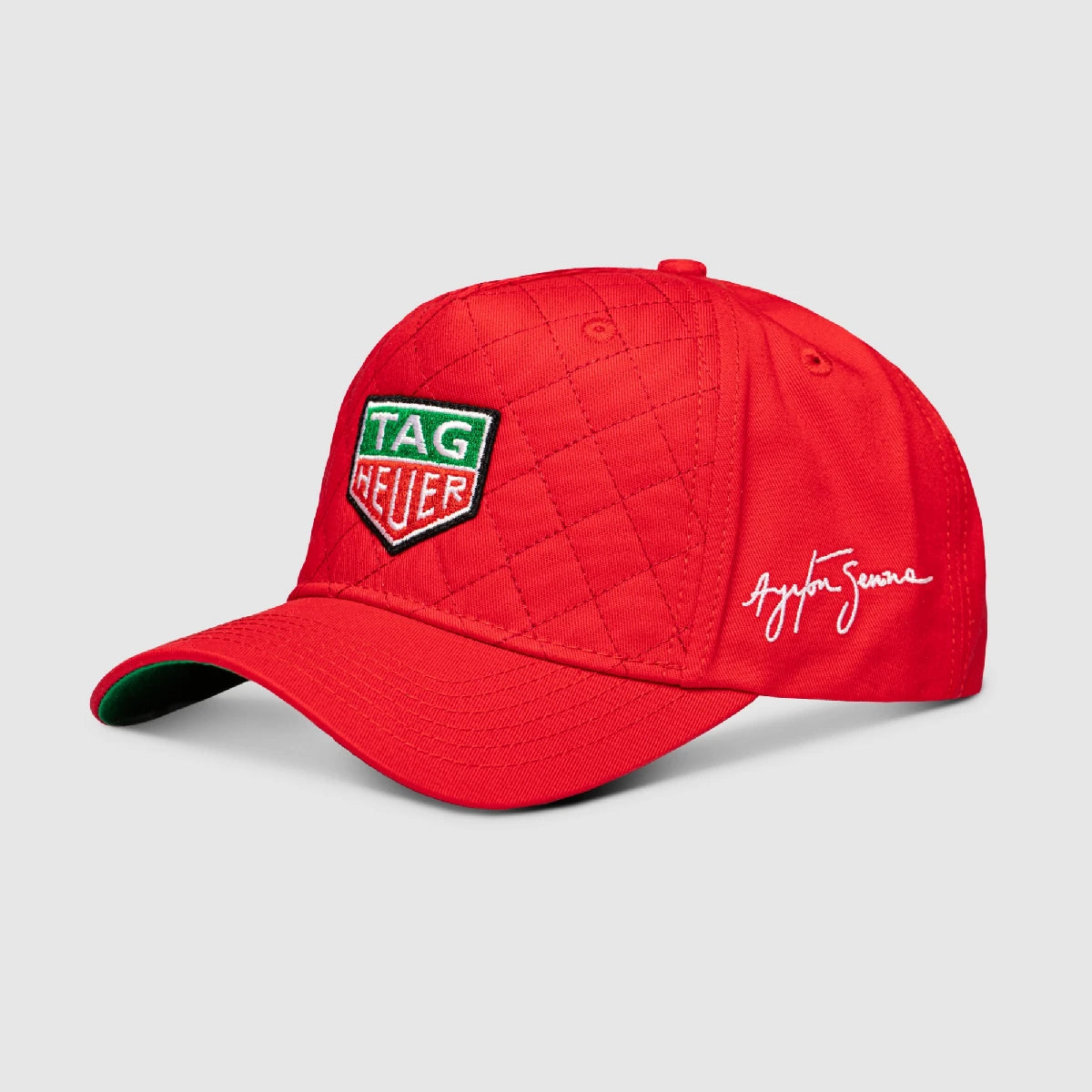 Gorra Tag Heuer X Ayrton Senna, acolchada, roja