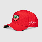 Gorra Tag Heuer X Ayrton Senna, acolchada, roja