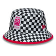 Gorra tipo bucket Visa RB, a cuadros, blanca