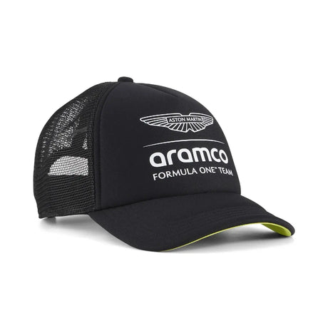 Gorra trucker Aston Martin, negra